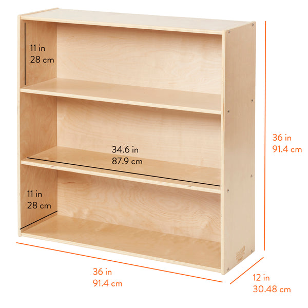 Sleekline 3-Shelf Storage Cabinet, 36" H