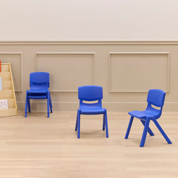 Stackable School Chairs, 12", 4-Pack