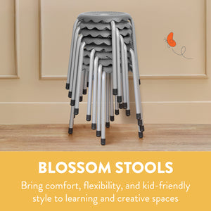 Blossom Stackable Stools, 8-Piece