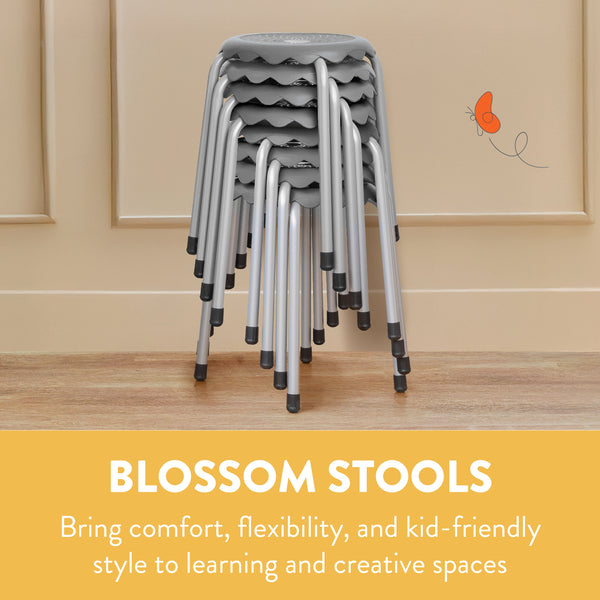Blossom Stackable Stools, 8-Piece