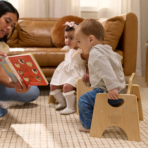 Wooden Toddler Chairs, 6", 2-Pack