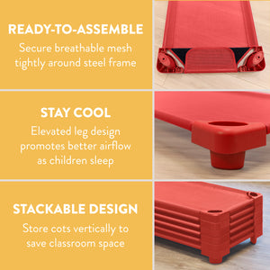 Sleepline Stackable Cot, RTA, 6-Pack