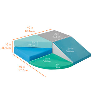 Little Haven Twist Step & Slide Corner Climber, 5-Piece