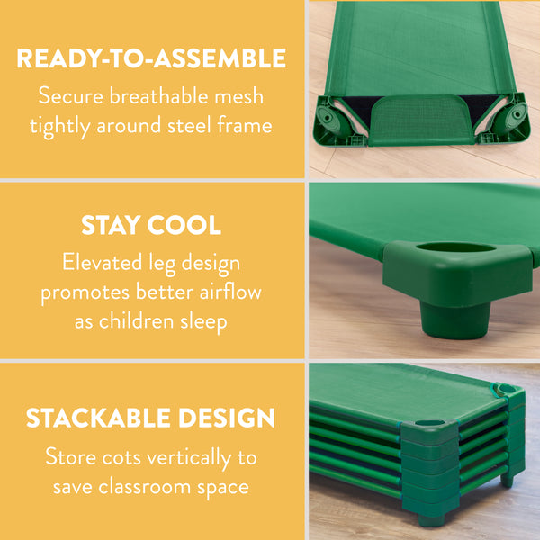 Sleepline Stackable Cot, RTA, 6-Pack