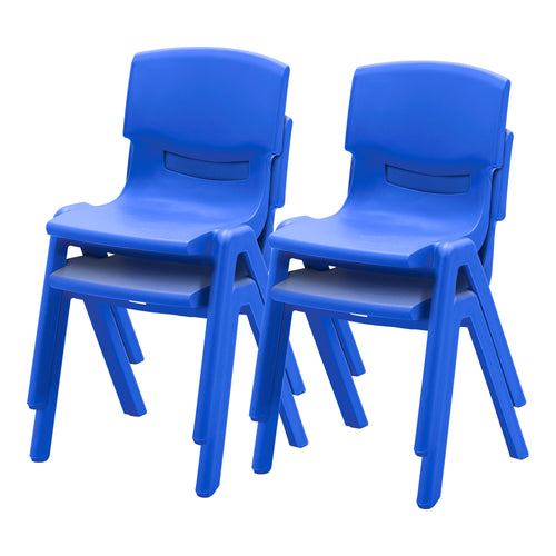 Stackable School Chairs, 14in Seat Height, 4-Pack