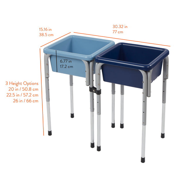 Double Sensory Table with Lids
