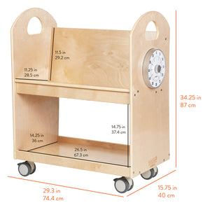 Time-to-Read Mobile Library Cart with Timer