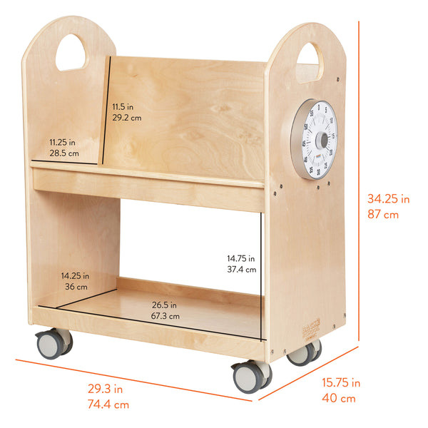 Time-to-Read Mobile Library Cart with Timer