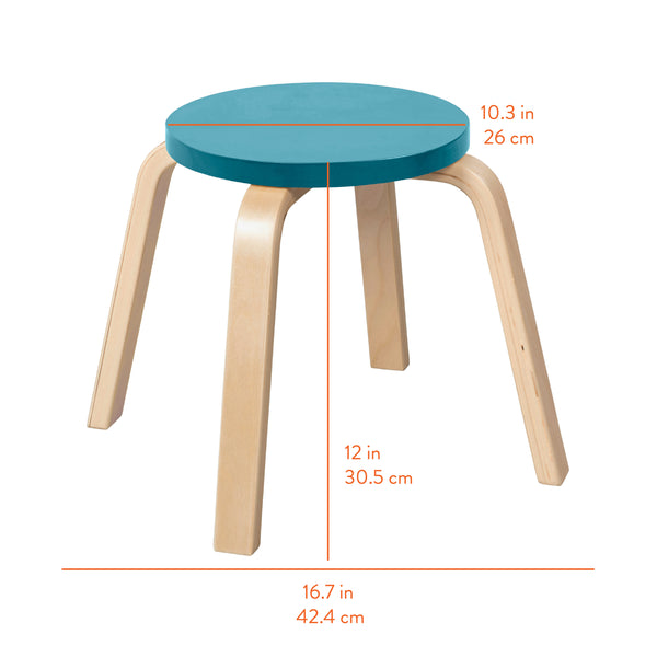 Bentwood Stackable Stools, 6-Piece