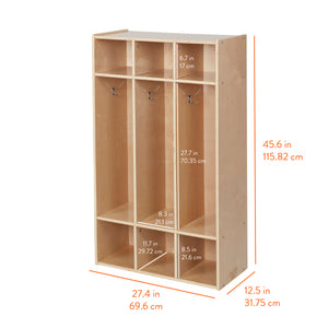 Sleekline 3-Section Coat Locker