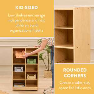 10-Compartment Mobile Cubby Storage Cabinet, 5x2