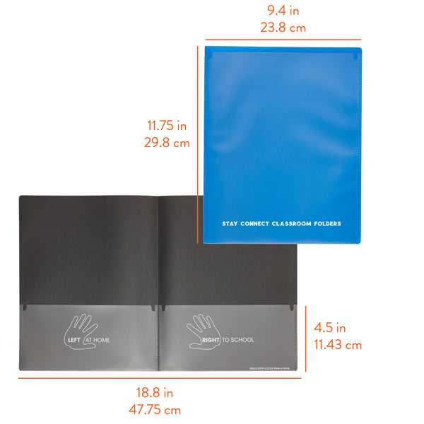 Stay Connected Classroom Folders, 36-Piece