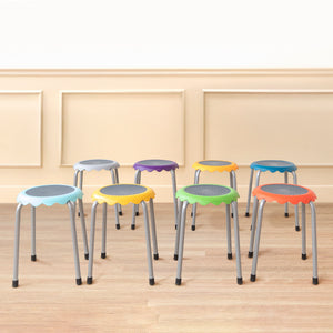 Blossom Stackable Stools, 8-Piece