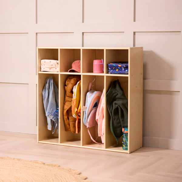 Sleekline 4-Section Toddler-Sized Coat Locker