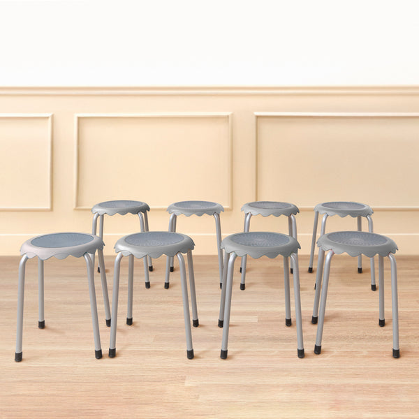 Blossom Stackable Stools, 8-Piece