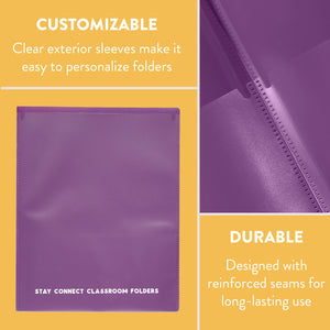 Stay Connected Classroom Folders, 36-Piece