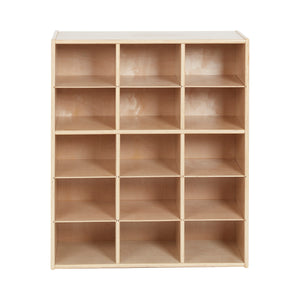 Sleekline 15-Compartment Cubby Storage Cabinet, 5x3