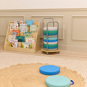 Rolling Cart for 12 Floor Cushions