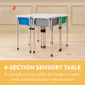 Quad Sensory Tables with Lids