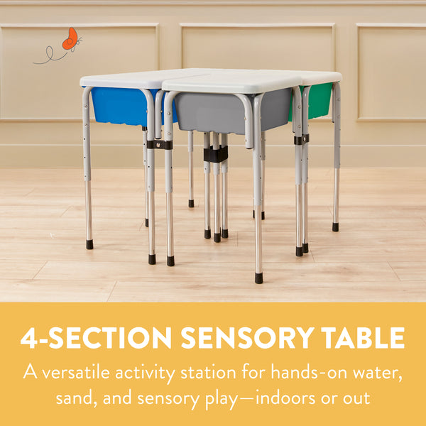 Quad Sensory Tables with Lids