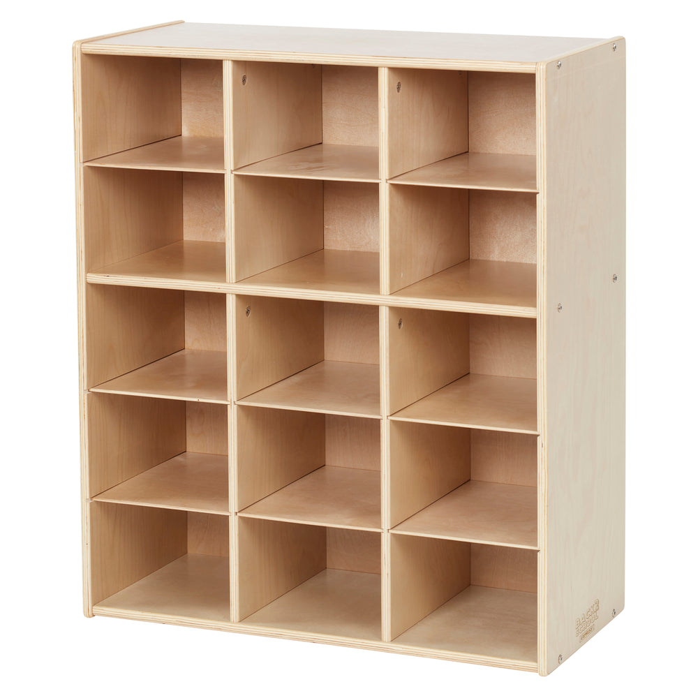 Sleekline 15-Compartment Cubby Storage Cabinet, 5x3