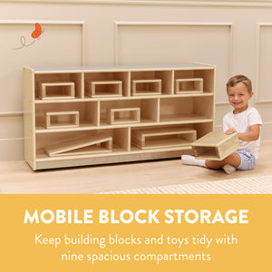 Mobile Block Storage Cabinet