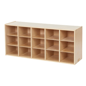 Sleekline 15-Compartment Cubby Storage Cabinet, 3x5