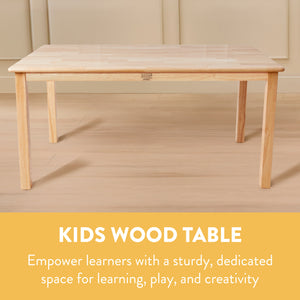 Kids Wood Table, Rectangle,  30in x 48in