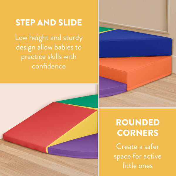 Little Haven Twist Step & Slide Corner Climber, 5-Piece