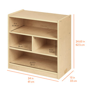 4-Compartment Mobile Block Storage Cabinet, Starter