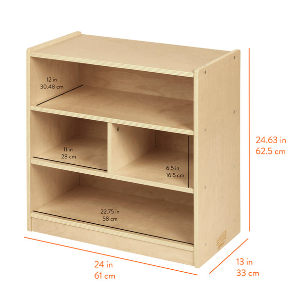 4-Compartment Mobile Block Storage Cabinet, Starter