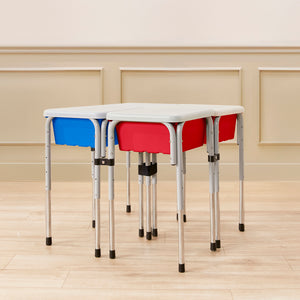 Adjustable Quad Sensory Tables with Lids