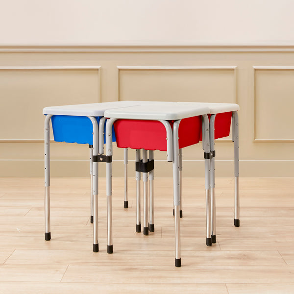 Adjustable Quad Sensory Tables with Lids