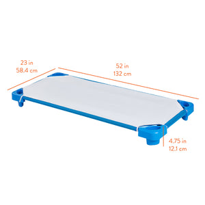 Sleepline Stackable Cot with Sheet, RTA, 6-Pack