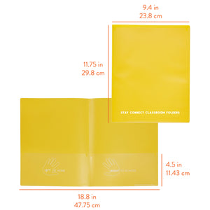 Stay Connected Classroom Folders, 36-Piece