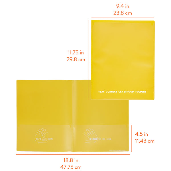 Stay Connected Classroom Folders, 36-Piece