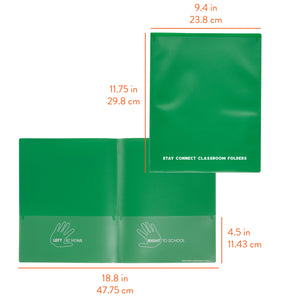Stay Connected Classroom Folders, 36-Piece