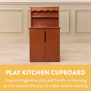 Chef's Station Kids Wooden Pretend Kitchen Cupboard