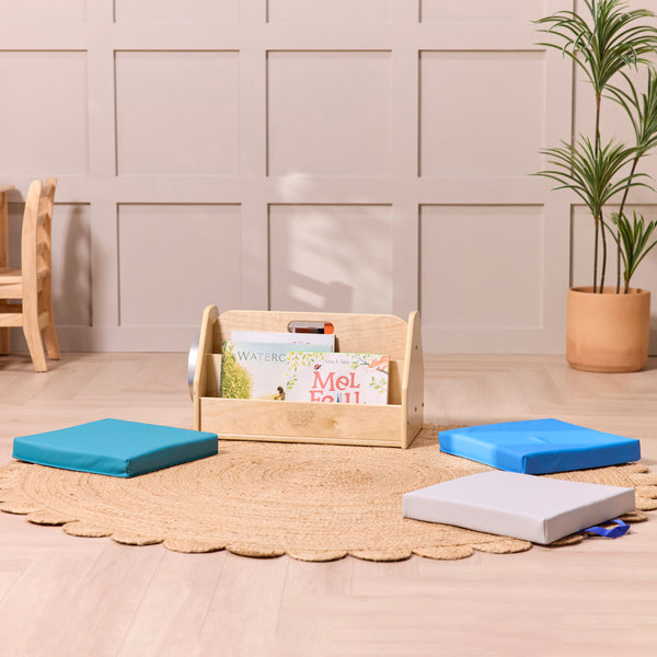 Square Floor Cushions with Handles, 6-Piece