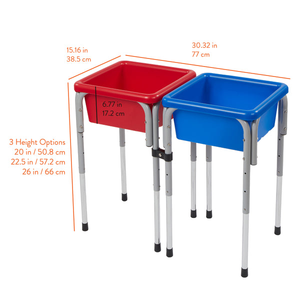 Double Sensory Table with Lids