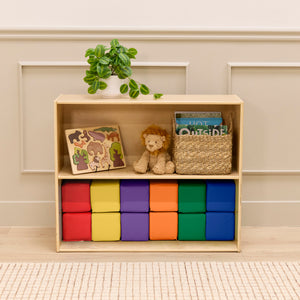 Mosaic Toddler Building Cubes, 12-Piece