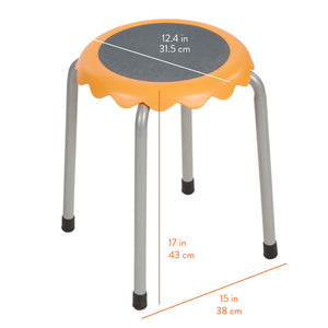 Blossom Stackable Stools, 8-Piece