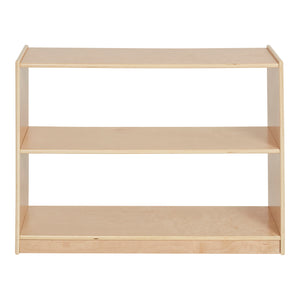 2-Shelf Double-Sided Mobile Storage Cabinet