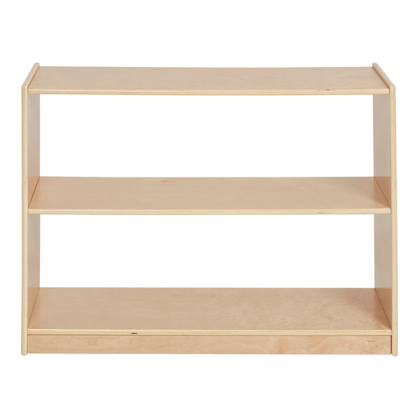 2-Shelf Double-Sided Mobile Storage Cabinet