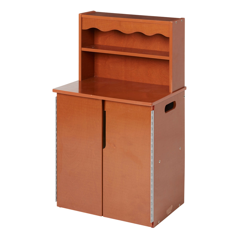 Chef's Station Kids Wooden Pretend Kitchen Cupboard