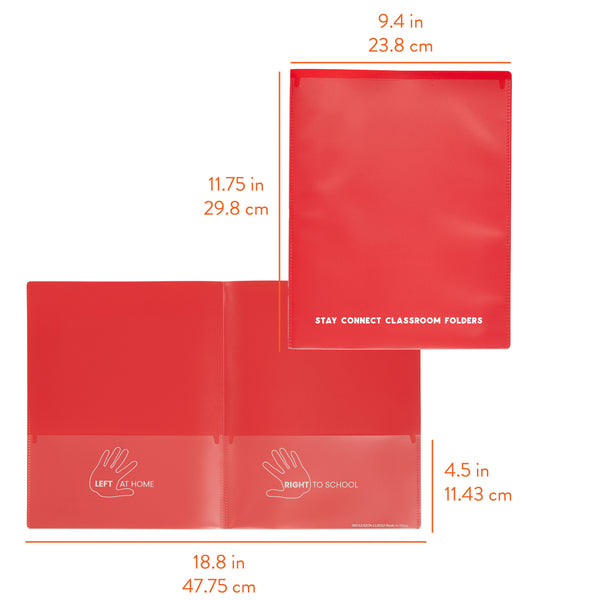 Stay Connected Classroom Folders, 36-Piece