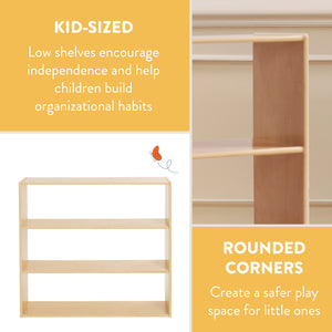 Sleekline 3-Shelf Double-Sided Storage Cabinet, 36" H