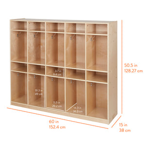 10-Section Coat Locker