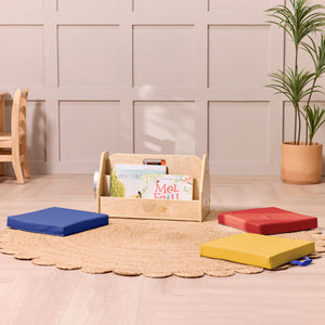 Square Floor Cushions with Handles, 6-Piece