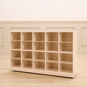 20-Compartment Mobile Cubby Storage Cabinet, 4x5